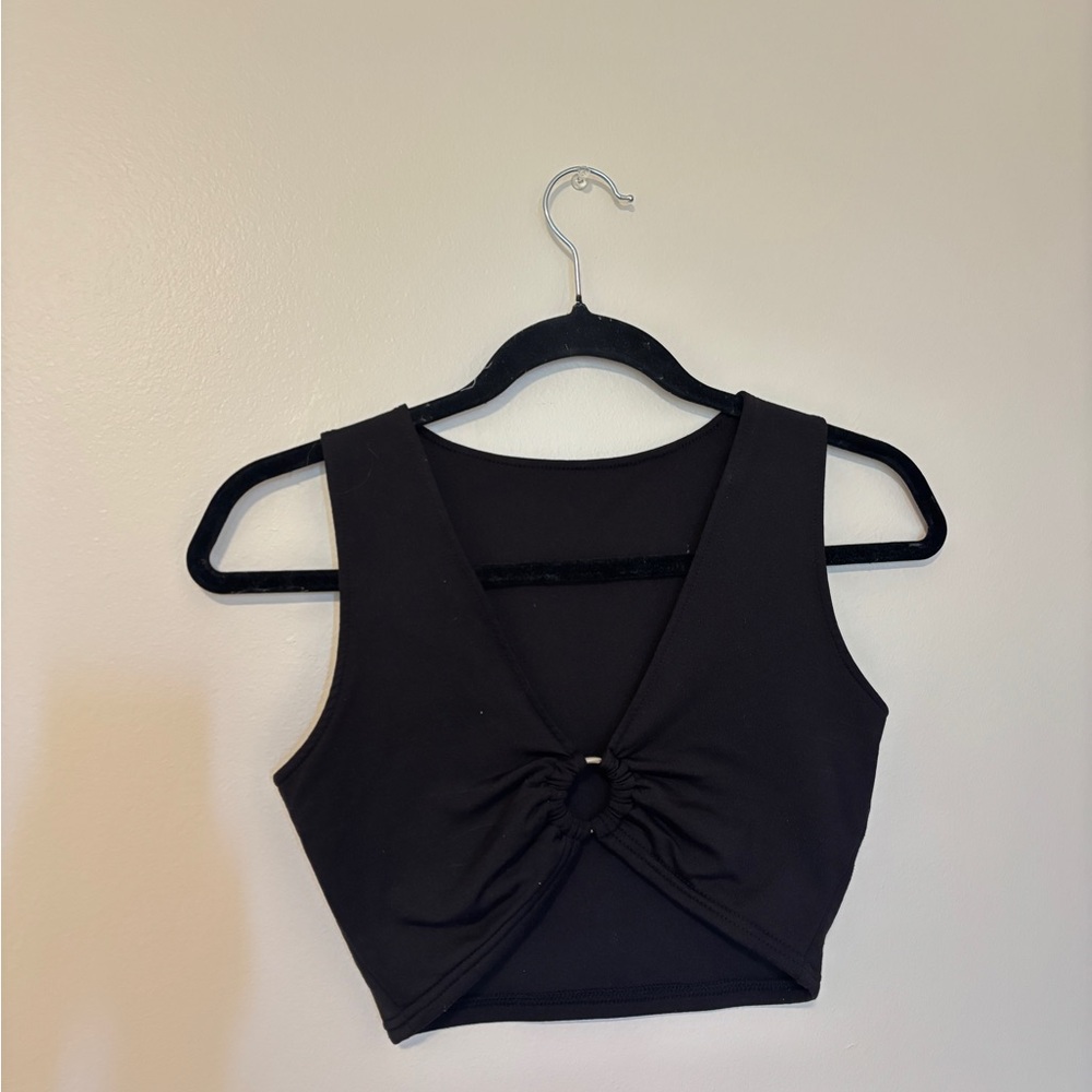 Black Sleeveless Women's Top
